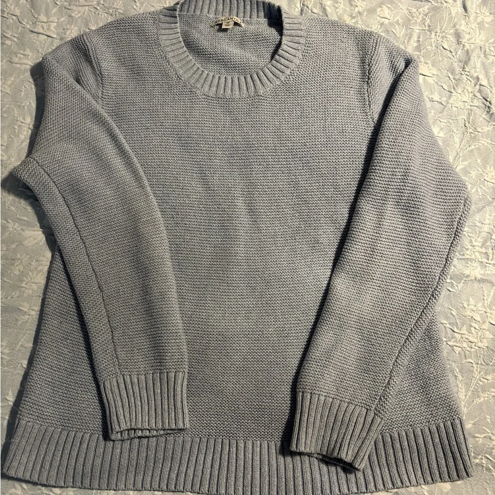 J. Crew light blue/Gray Crew Neck Sweater - Picture 1 of 4